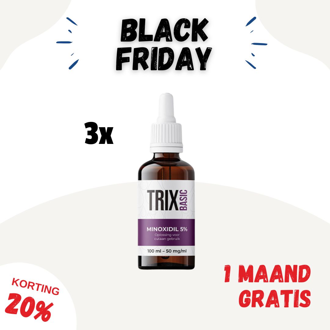 TRIX Basic Minoxidil 5% – 3-Month Bundle (3x100 ml)